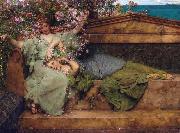 Alma-Tadema, Sir Lawrence In a Rose Garden (mk23) USA oil painting artist